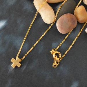 Cross Necklace, Simple Necklace, Modern Necklace,..