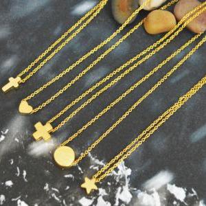 Cross Necklace, Simple Necklace, Modern Necklace,..