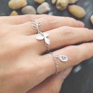 Chain ring, Small Leaf ring, Pendan..