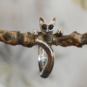 Cat Ring, Adjustable Ring, Stretch Ring, Simple..