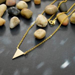 A-090 Triangle necklace, Simple nec..