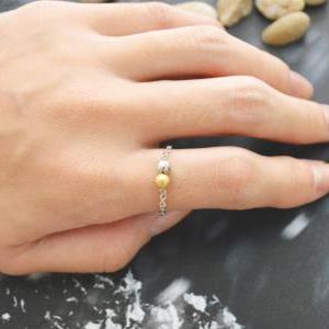 E-020 Metal Bead Ring, Beads Ring, Chain Ring,..
