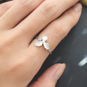 E-008 Orchid ring, Flower ring, Pen..