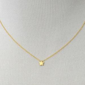 A-002 Star Necklace, Simple Necklace, Modern..