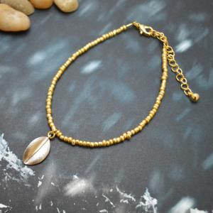 C-049 Gold Beaded Bracelet, Seed Bead Bracelet,..