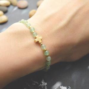C-071 Rosary bracelet, Aventurine, ..