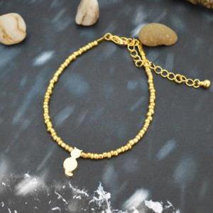 C-106 Gold Beaded Bracelet, Seed Beads Bracelet,..