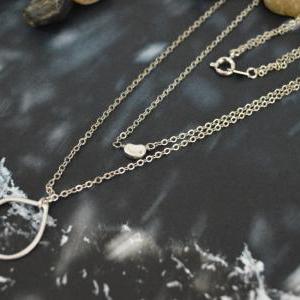 A-174 Layered pendant necklace,Doub..